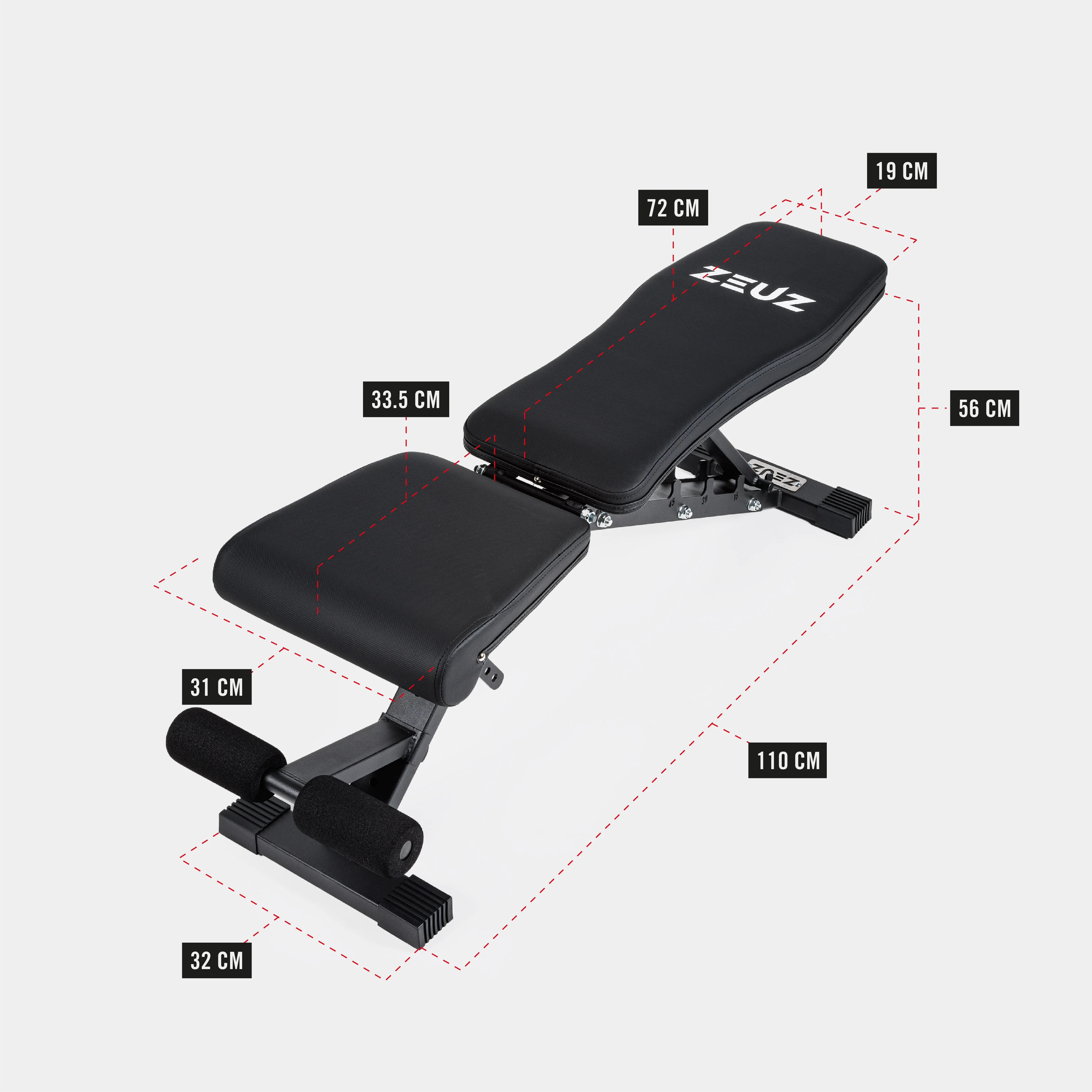 ZEUZ Home Gym Core Pack - 2 x 40KG - Image 3