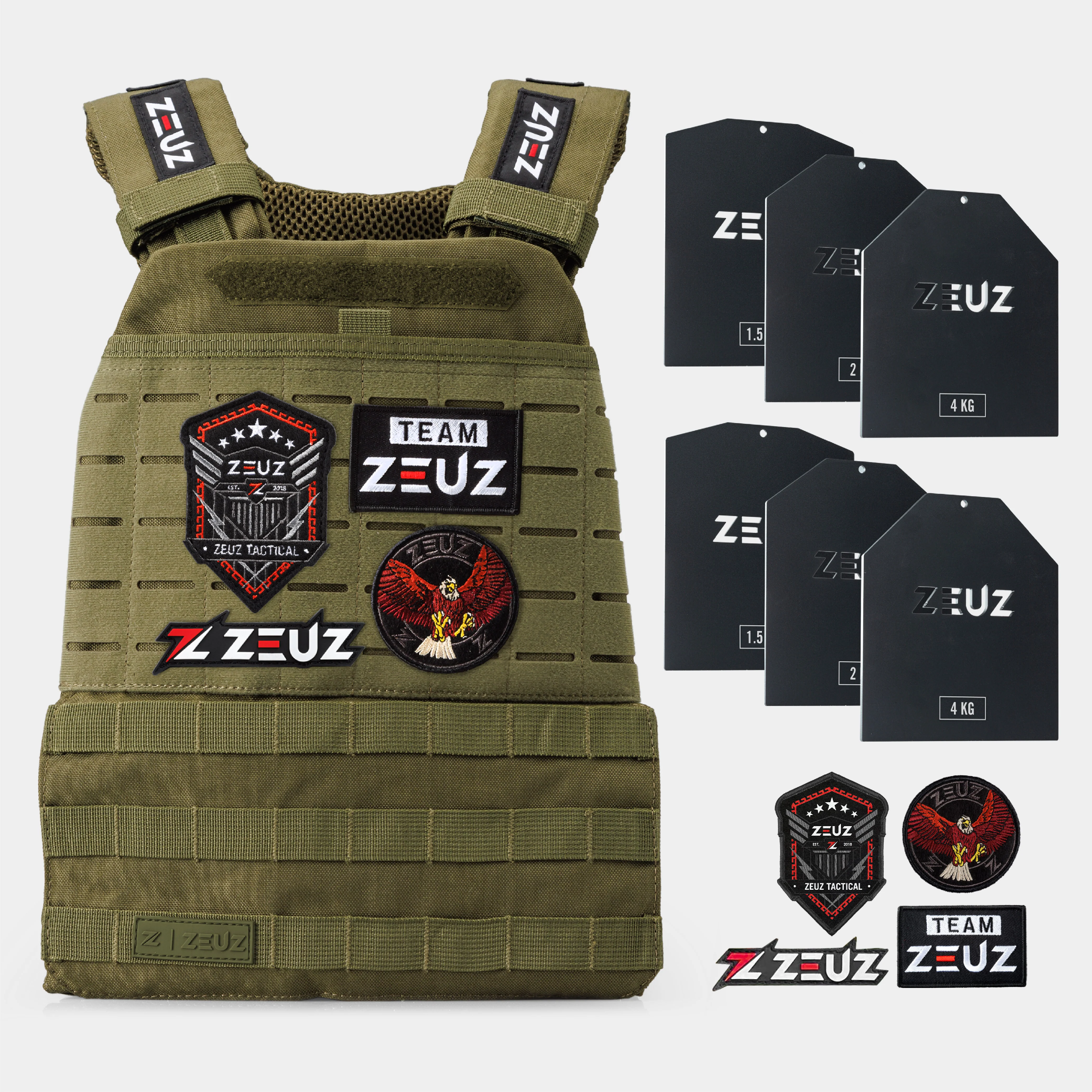 ZEUZ Tactical Gewichtsvest 16,5 KG - Image 15