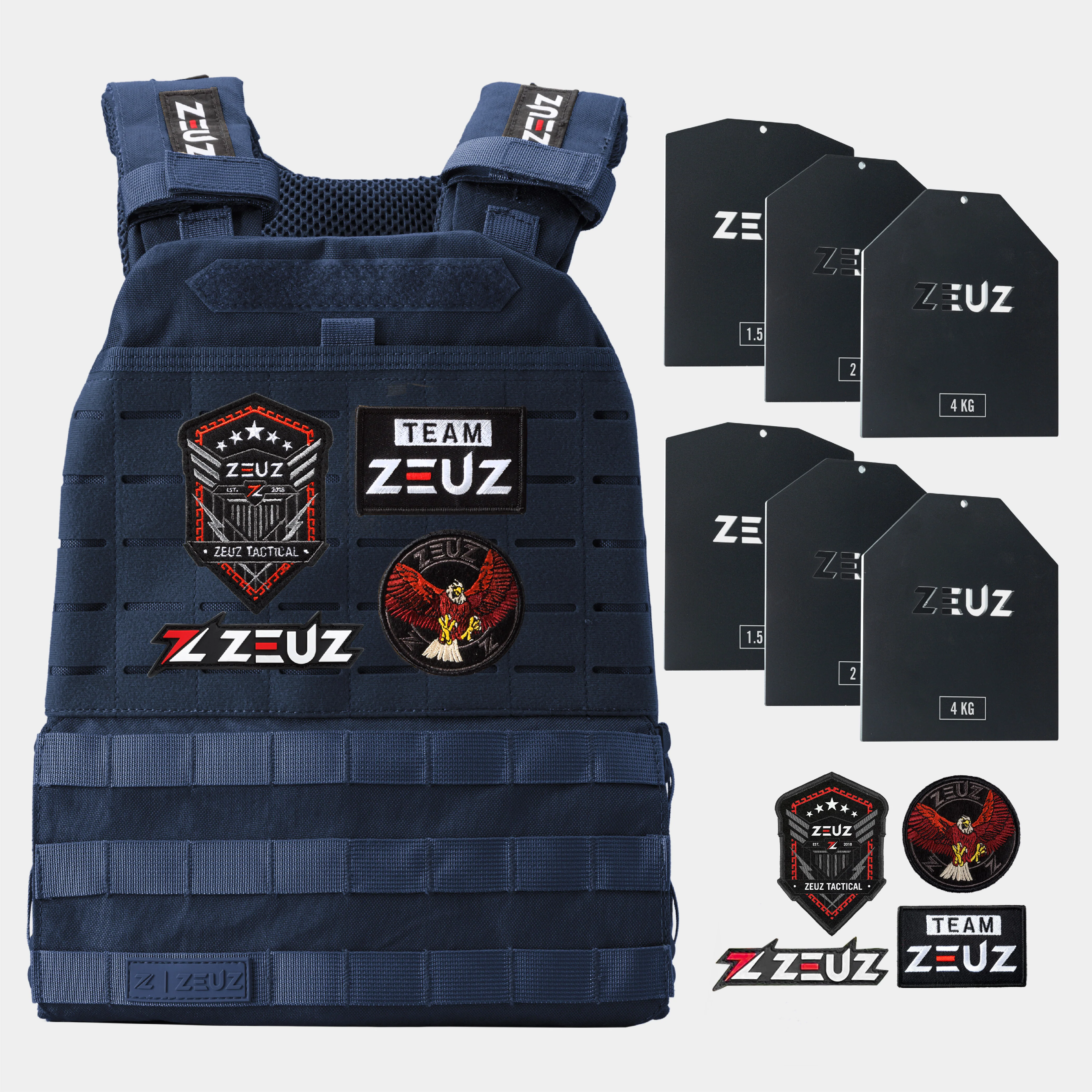 ZEUZ Tactical Gewichtsvest 16,5 KG - Image 29