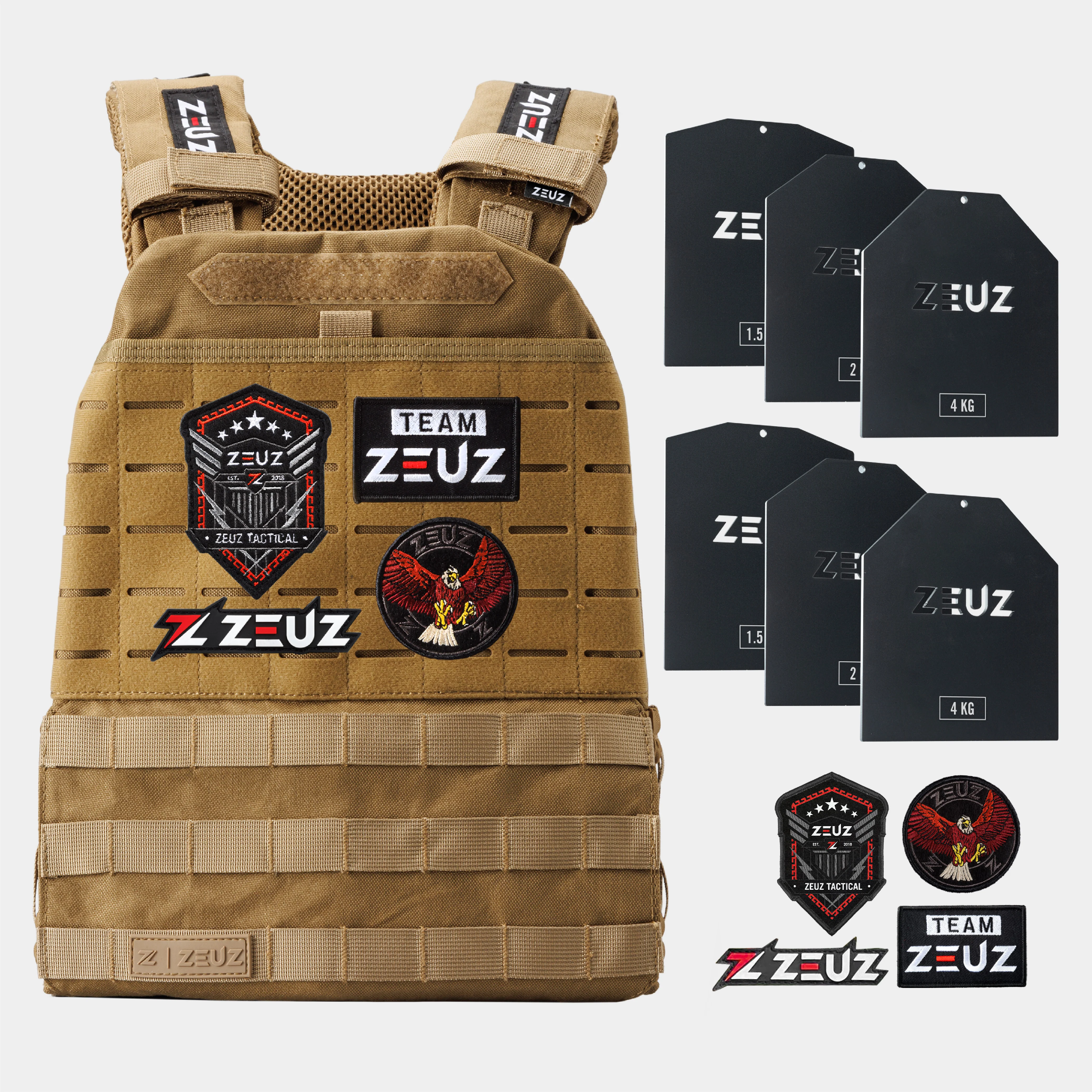 ZEUZ Tactical Gewichtsvest 16,5 KG - Image 8