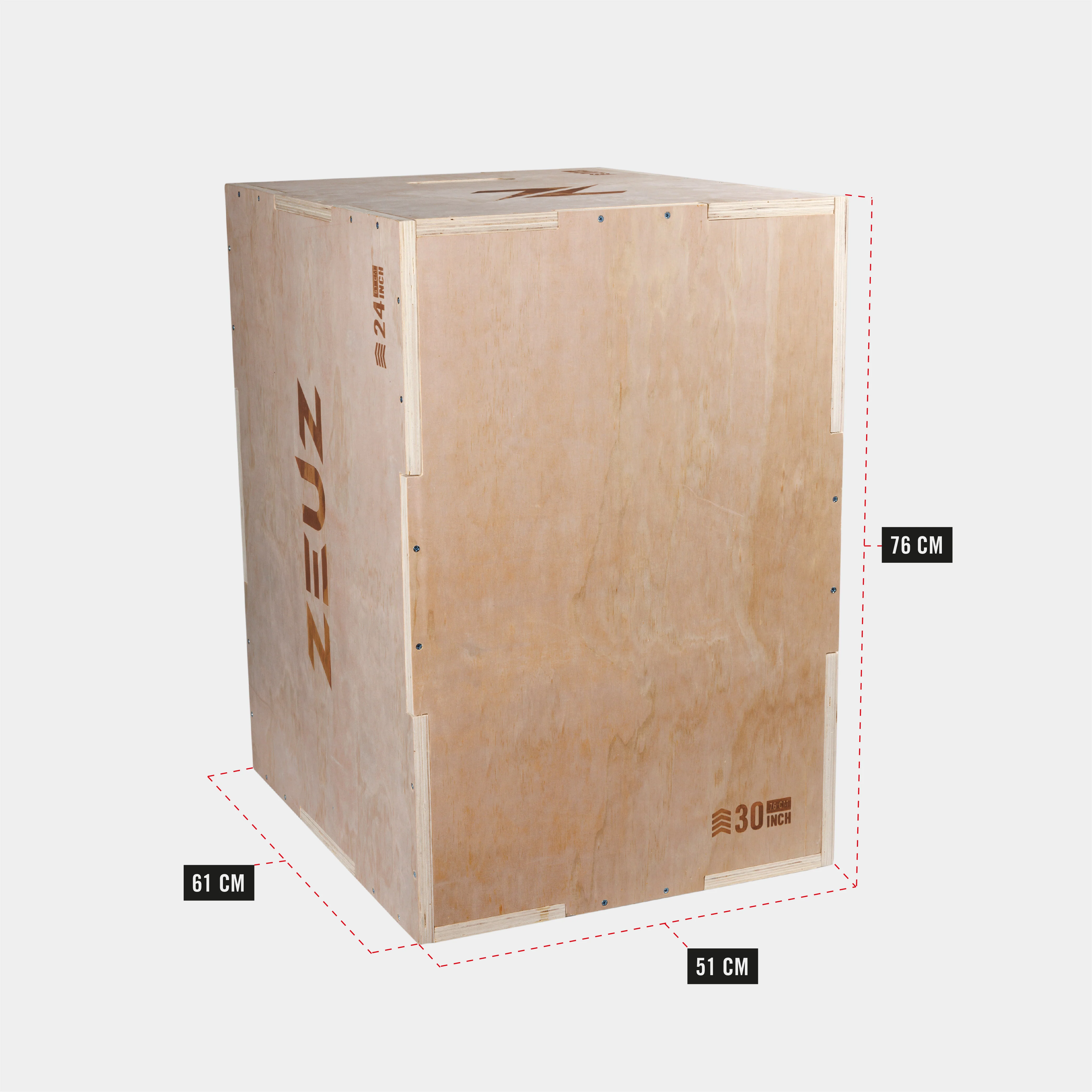 ZEUZ Houten Plyo Box – Box Jump - Image 3