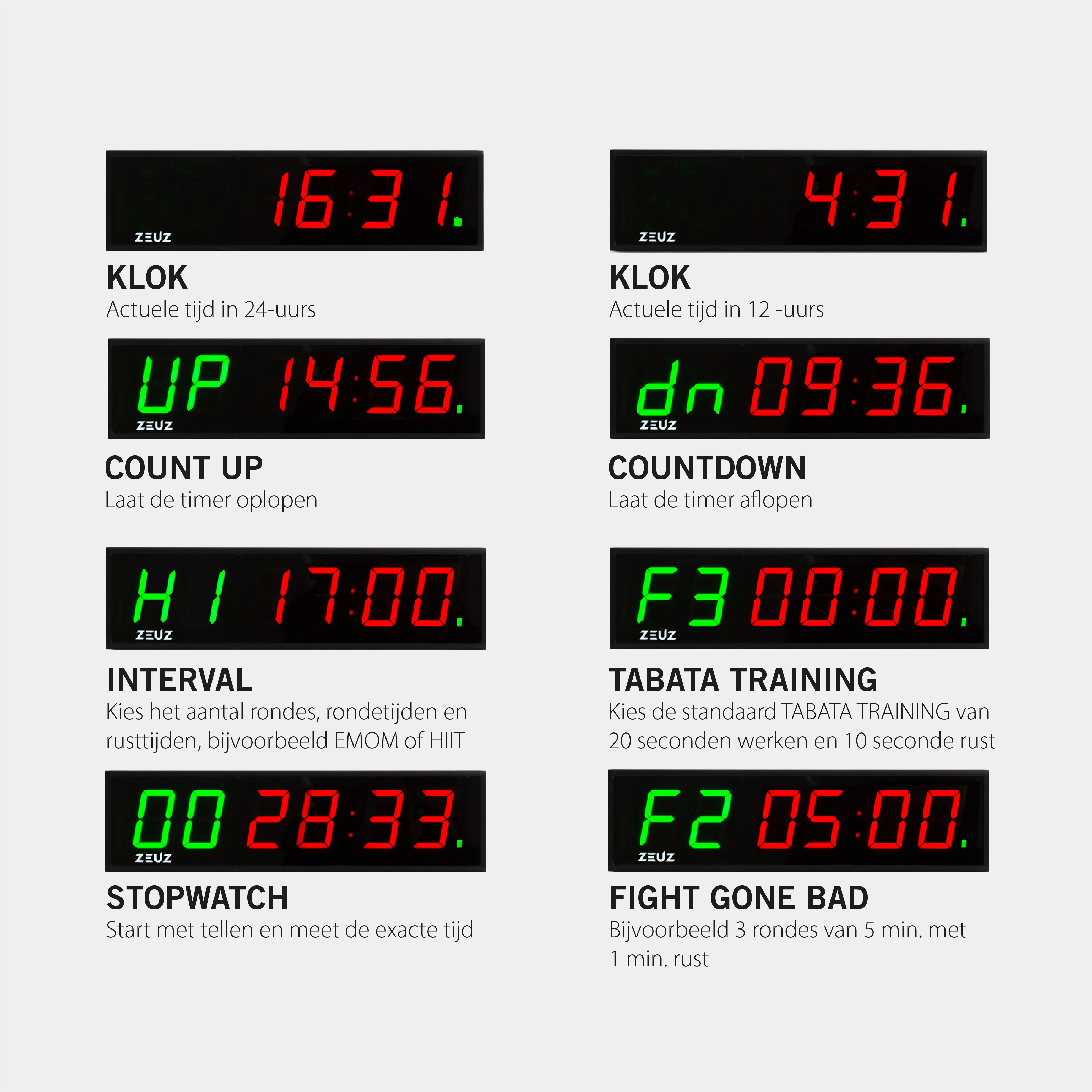 ZEUZ Medium Fitness Interval Timer - Image 4