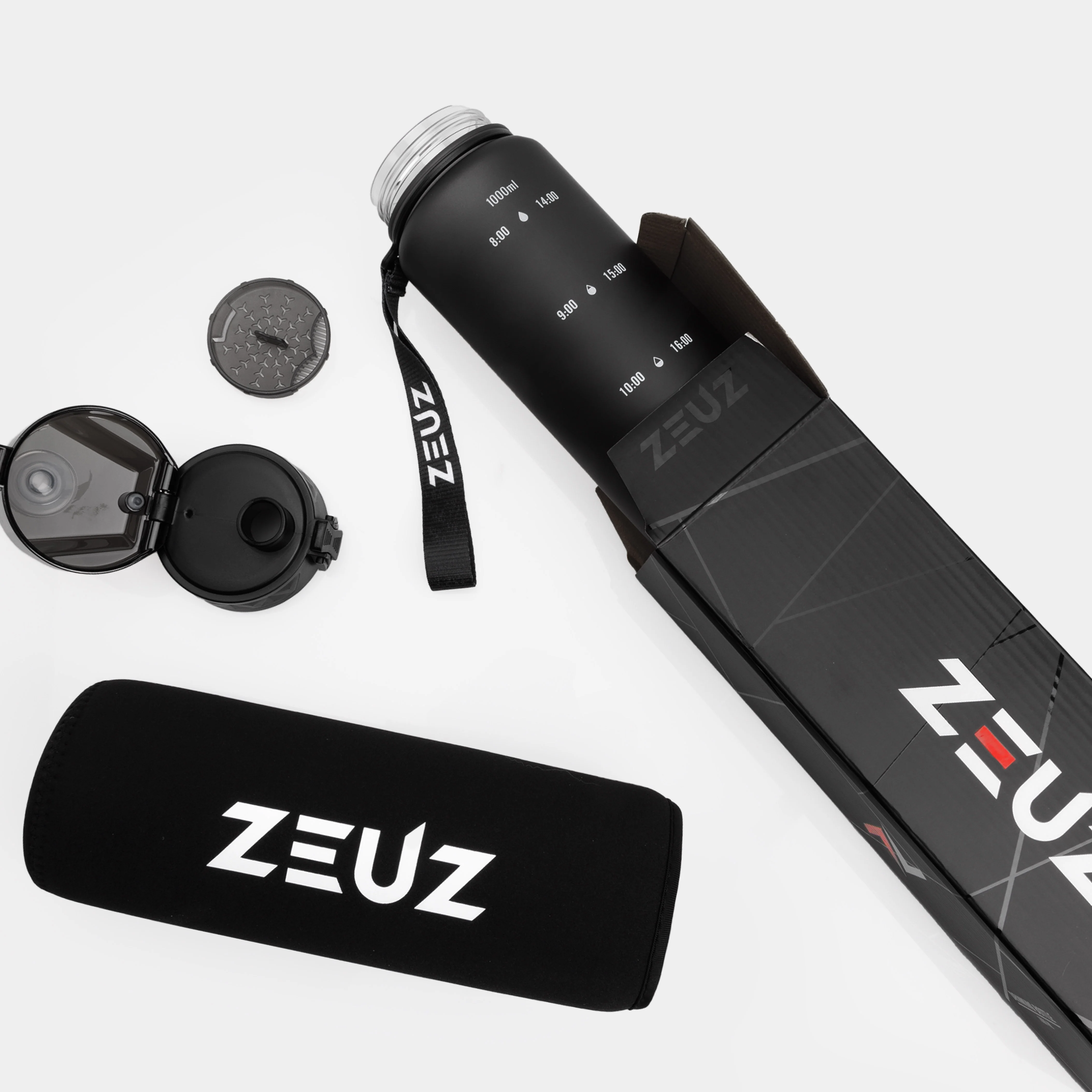 ZEUZ Motivatie Waterfles 1 Liter - Drinkfles - Image 4